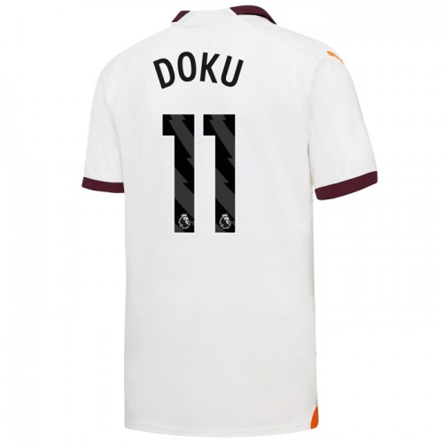Manchester City Doku 11 Voetbalshirt Uit 2023-24 Manchester City Doku 11 Voetbalshirt Uit 2023-24